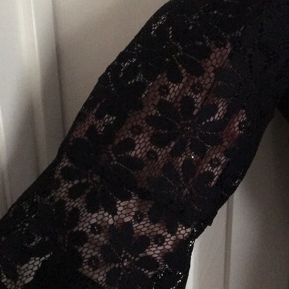 Black, Lace off the shoulder dress - Picture 2 of 2